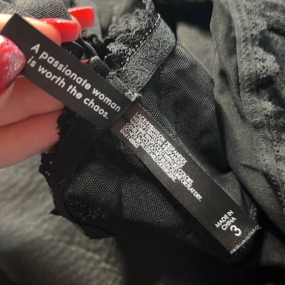 Torrid Plus Size Black Lightly Lined Lace XO Front Bralette - Picture 3 of 6